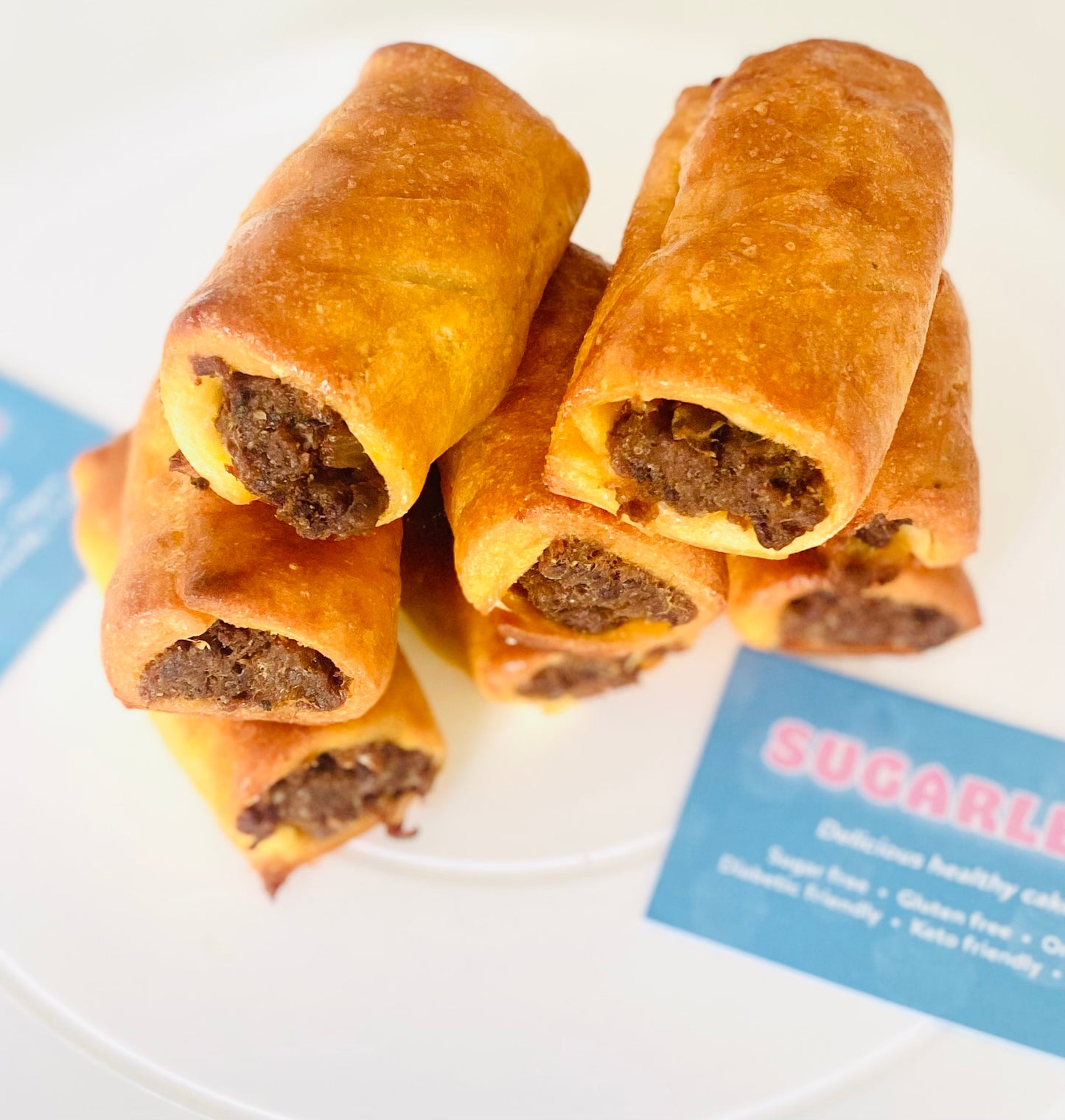 Keto 95%meat pork sausage rolls(Freezer Friendly)