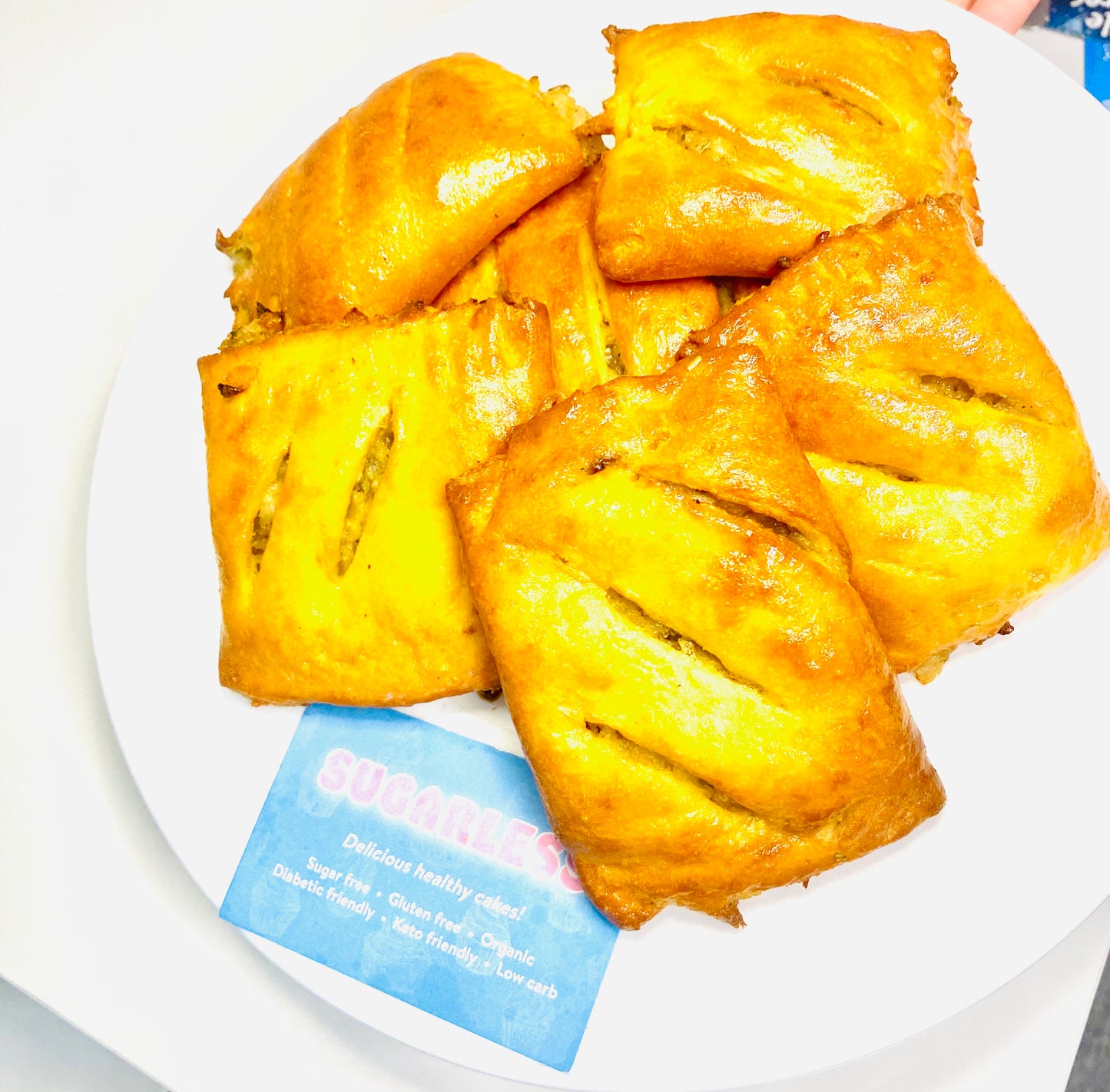 Keto Cheese and Onion Pasty (Freezer friendly)