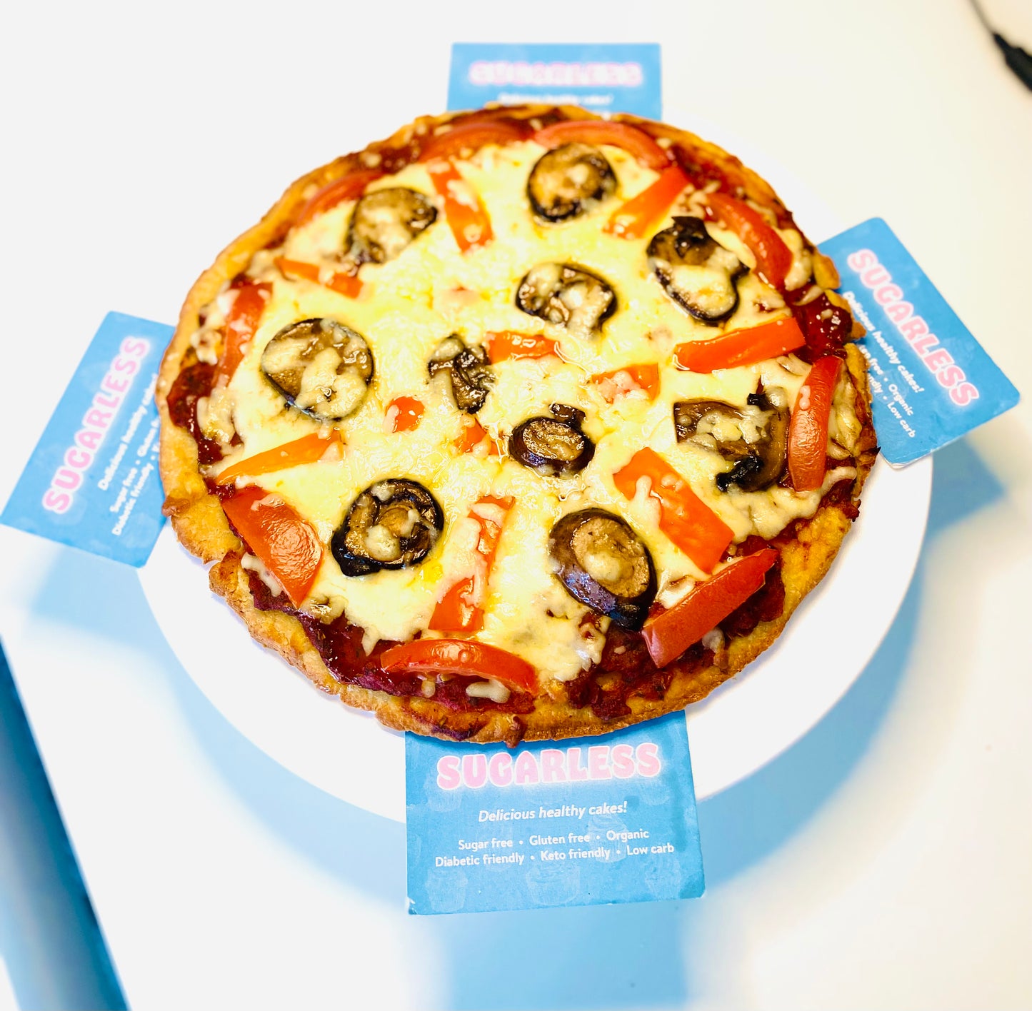 Keto High protein Mushroom Pizza