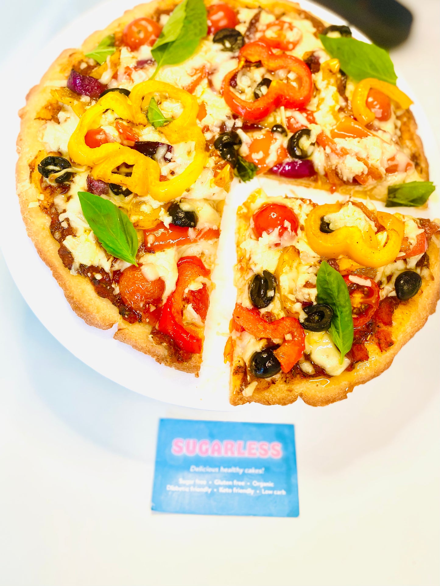 Keto High protein Keto vegetariana Pizza Gluten and grain free