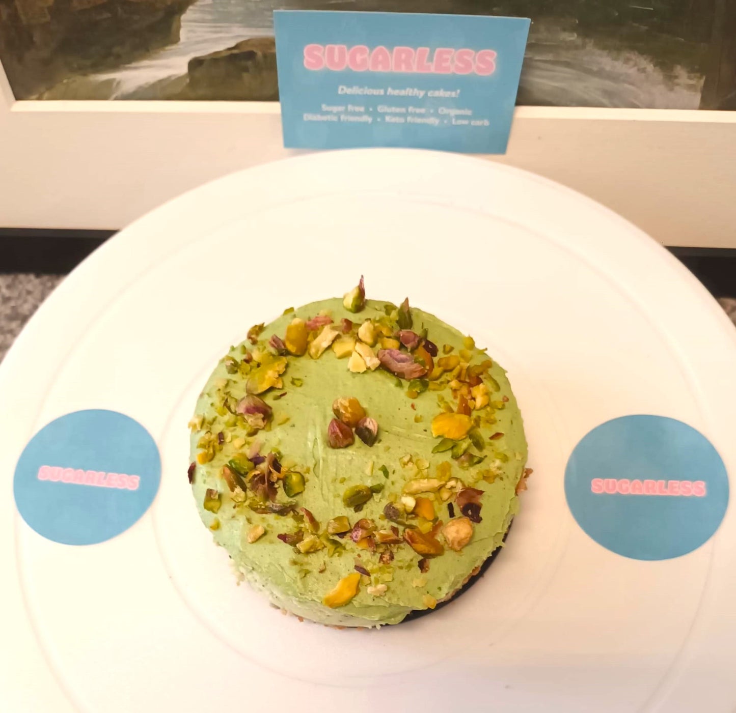 MINI KETO PISTACHIO CHEESECAKE Freezer Friendly