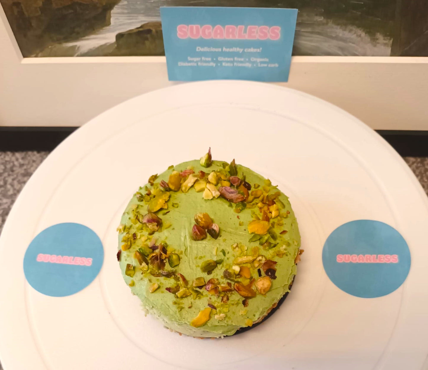 MINI KETO PISTACHIO CHEESECAKE Freezer Friendly