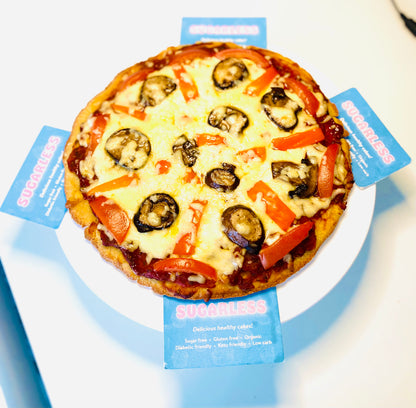 Keto High protein Mushroom Pizza