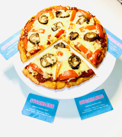 Keto High protein Mushroom Pizza