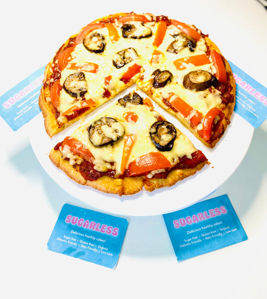 Keto High protein Mushroom Pizza