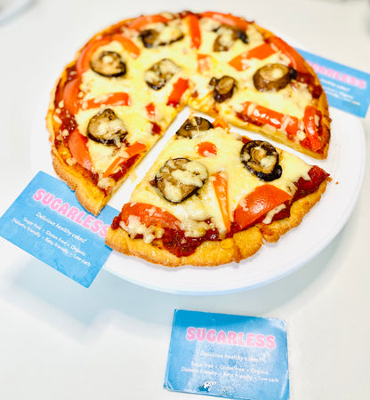 Keto High protein Mushroom Pizza