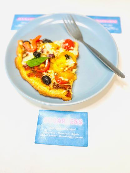 Keto High protein Keto vegetariana  Pizza Gluten and grain free