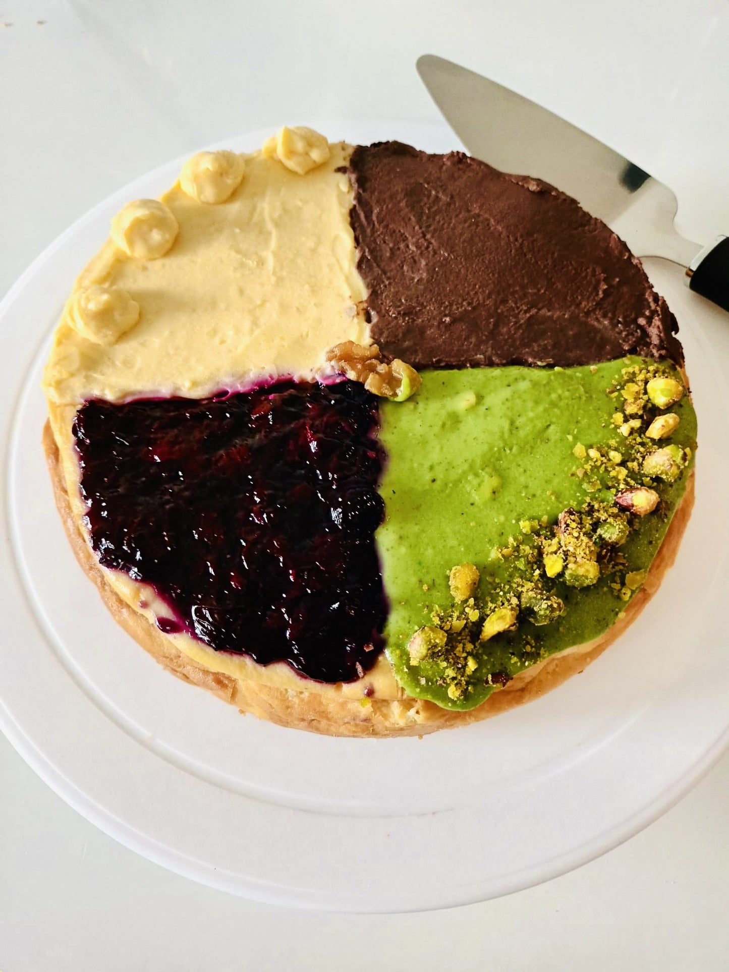 KETO 4 QUARTER CHEESECAKE (Freezer Friendly)